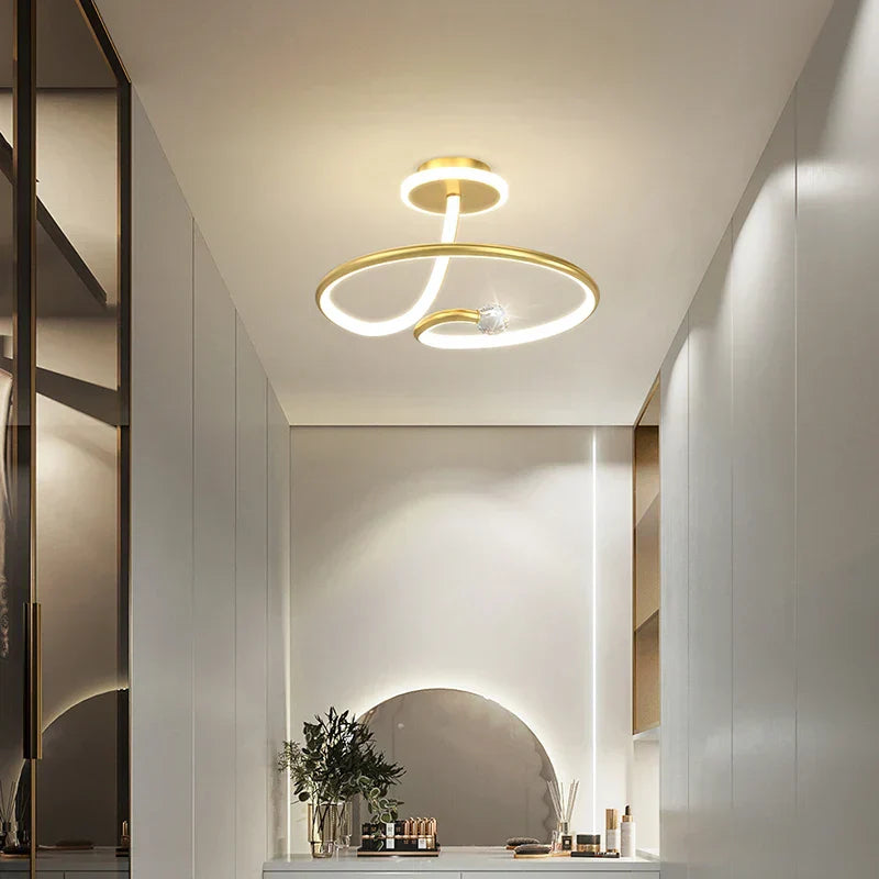 DecorBites™ Black Crystal Chandelier for Bedroom and Living Room Lighting