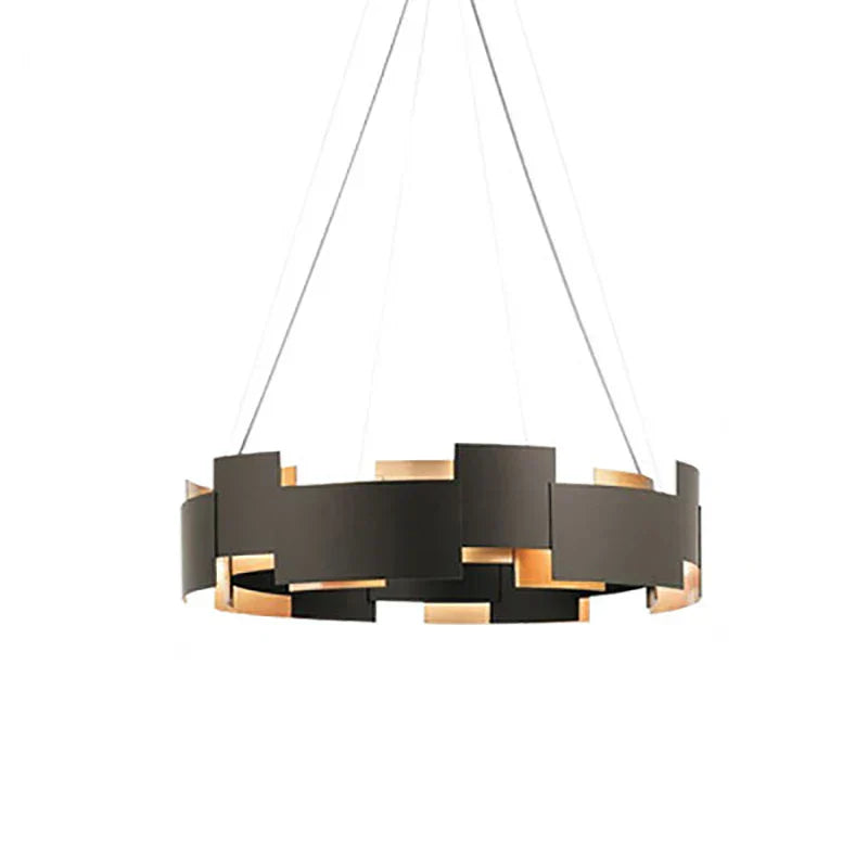 DecorBites™ Black Scandinavian Style Ceiling Chandelier LED Lustres for Living Room Bedroom