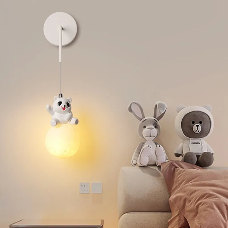 DecorBites™ Bear Bedroom Wall Lamp: Modern Chandelier for Home Decor and Indoor Lighting