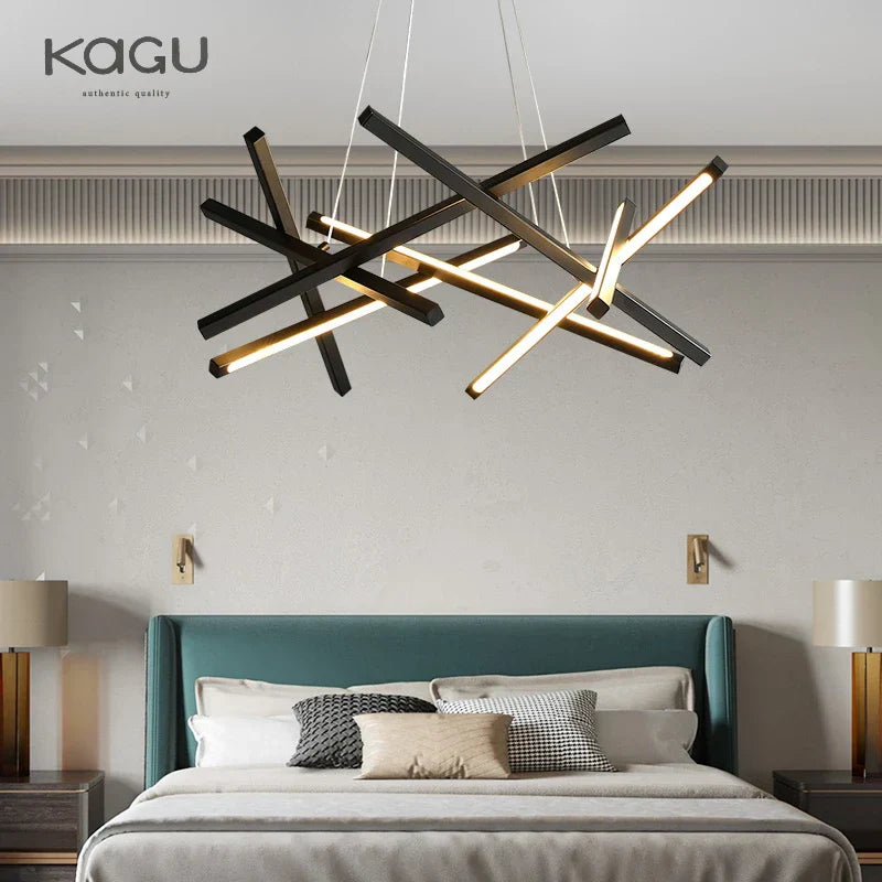 DecorBites™ LED Chandelier Remote Control Ceiling Pendant Light for Living Room, Dining Room, Bedroom