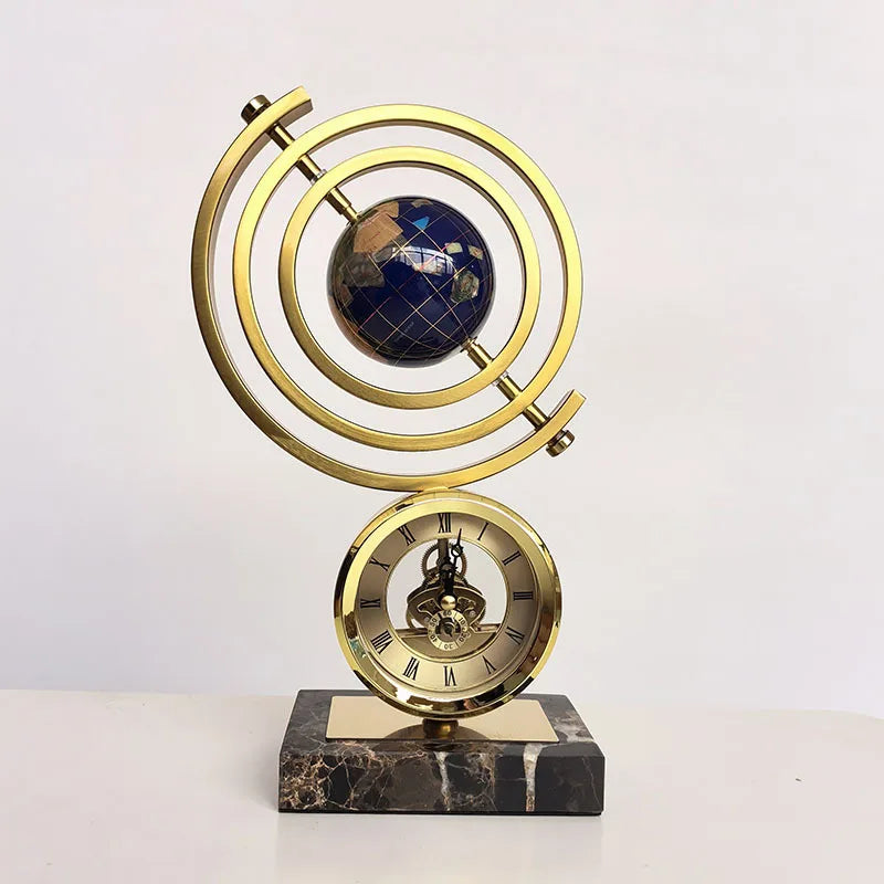 DecorBites™ Clock Globe Decoration: Elegant Office & Living Room Home Decor