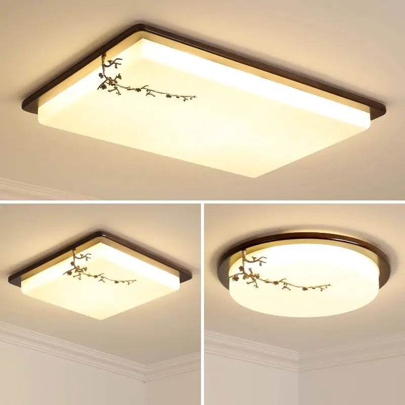 DecorBites™ Antique Copper LED Ceiling Light - Traditional Chinese Art Painting Surface Lamp