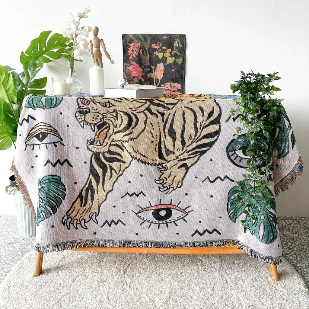 DecorBites™ Bohemian Outdoor Blanket - Luxury Tapestry Rug for Camping, Picnics, and Home Decor