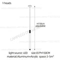 DecorBites™ Golden Tube Chandelier: Modern Designer LED Staircase Light for Nordic Loft Apartment