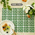 DecorBites™ Butterfly Print Placemat: Pomegranate Floral Design, Non-Slip Dining Table Mats