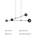 DecorBites™ LED Chandelier: Modern Designer Pendant Lights for Living, Dining Room, Kitchen.