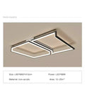 DecorBites™ Black Square LED Smart Chandelier for Minimalistic Home Decor