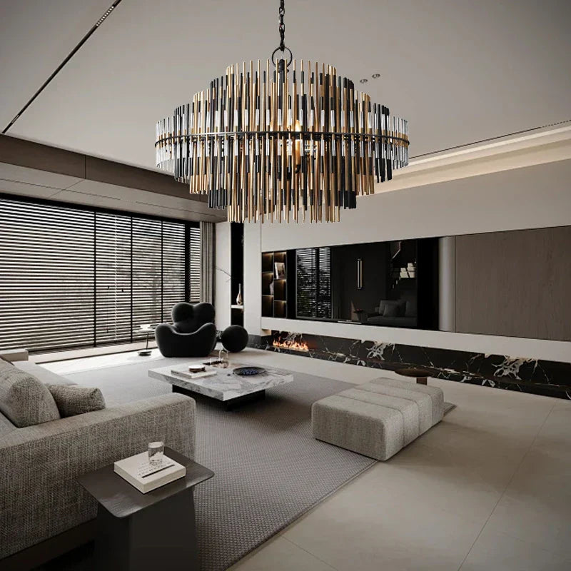 DecorBites™ Brass Pendant Light Fixture Italian Designer Hanglamp for Villa Decoration