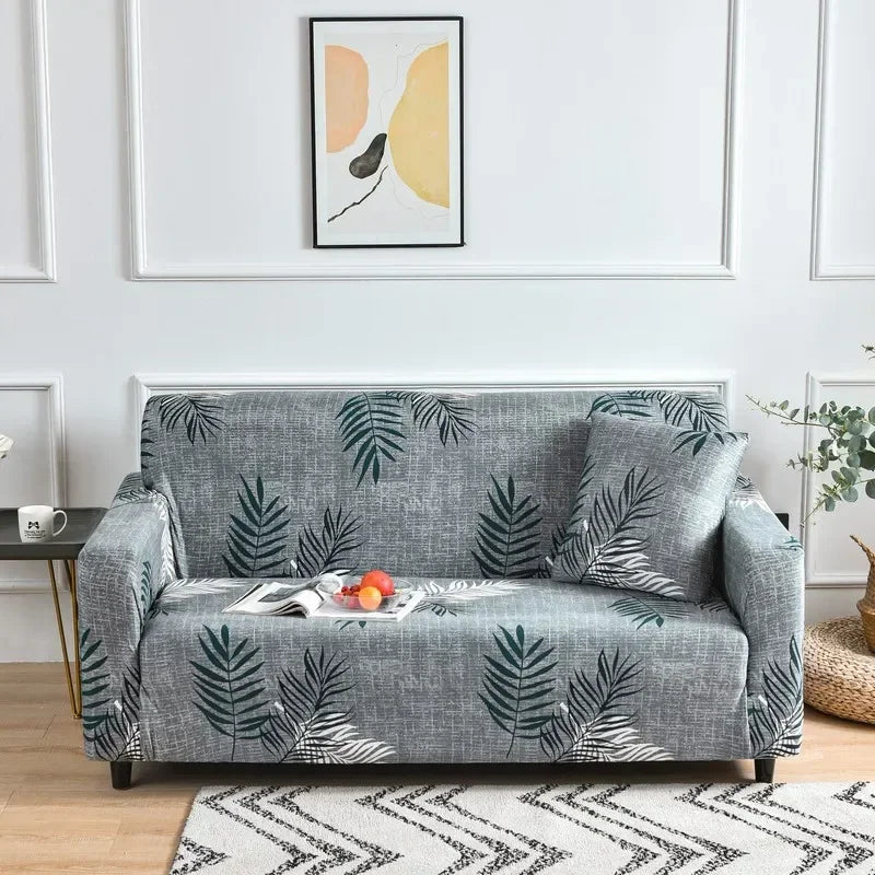 DecorBites™ Colorful Block Sofa Covers: Stretchy Loveseat Sectionals, Couch, Chair Slipcover