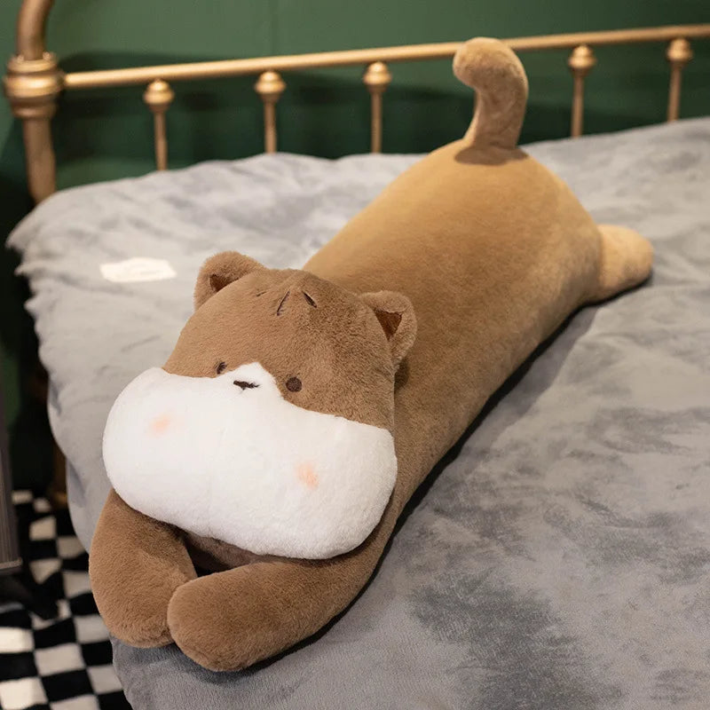 DecorBites™ Dog Side Sleeper Body Pillow - Soft & Fluffy Leg Support - Cute Rabbit Design