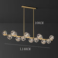 DecorBites™ Crystal Chandelier Pendant Light for Living & Dining Room Luxury Decor