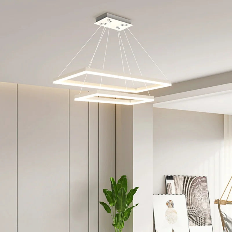 DecorBites™ LED Acrylic Pendant Lights Modern Hanging Lamp for Dining Room Kitchen Loft Decor