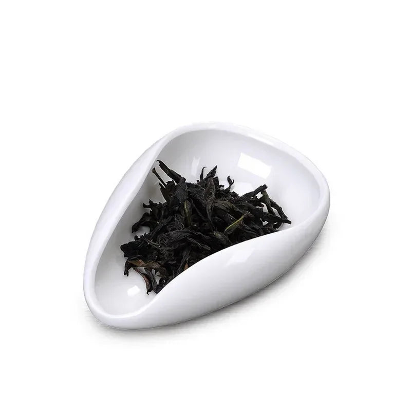 DecorBites™ Ceramic White Dose Trays & Tea Spoon Set