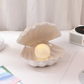 DecorBites™ Ceramic Shell Pearl Night Light: Modern Nordic Bedroom Decor and Bedside Lamp