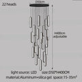 DecorBites™ LED Staircase Branch Chandelier for Modern Living & Dining Rooms