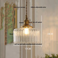 DecorBites™ Clear Glass LED Pendant Bar Kitchen Nordic Copper Dining Room Suspension