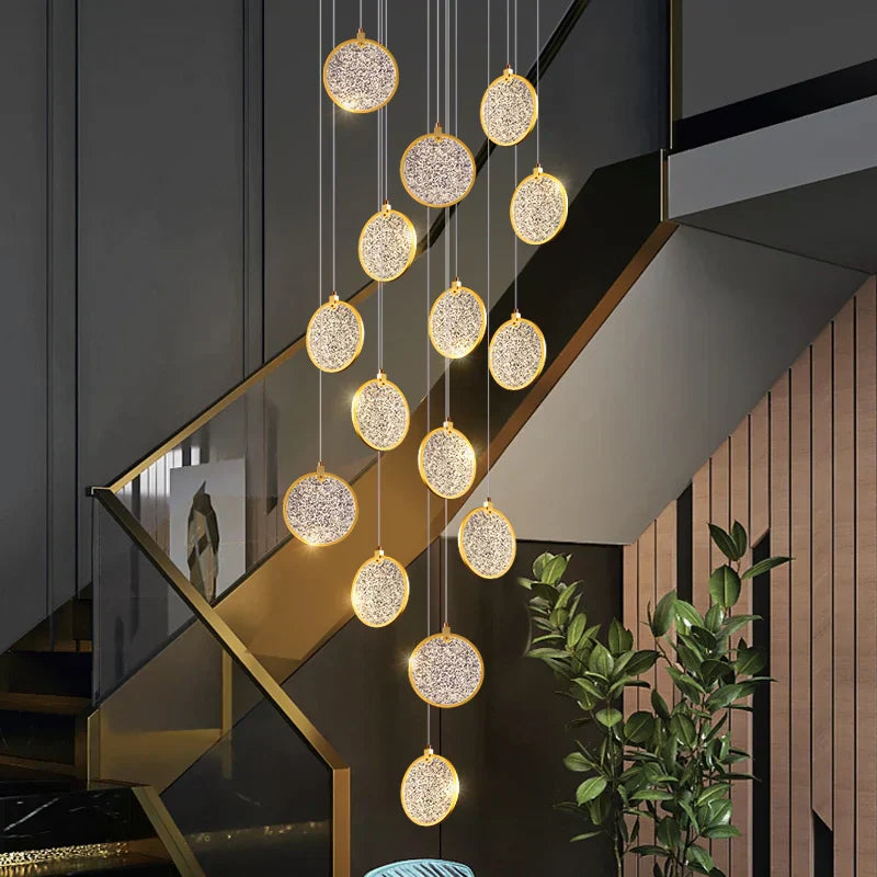 DecorBites™ Double Story LED Ring Chandelier - Modern Nordic Style Living Room Lighting