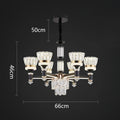 DecorBites™ Crystal Chandelier Pendant Light for Living and Dining Room Luxury Home Decor