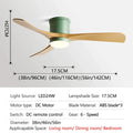 DecorBites™ 46In LED Ceiling Fan Light with Control for Household Bedrooms