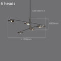 DecorBites™ Lotus Leaf Glass Ceiling Chandelier for Bedroom Living Room Hall Lighting