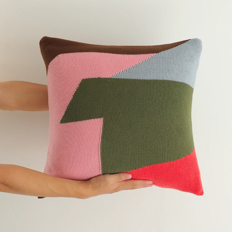 DecorBites™ Knitted Cushion Cover Set for Home Decoration in Living Room Bedroom Sofa