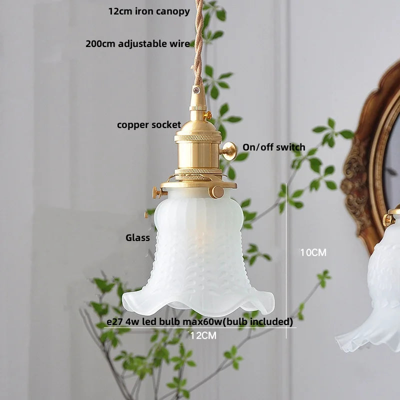 DecorBites™ LED Pendant Lamp Clear Glass Sconce Modern Minimalism Stair Light