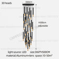 DecorBites™ Black Gold Pendant Lamp: Modern Nordic Designer LED Indoor Lighting