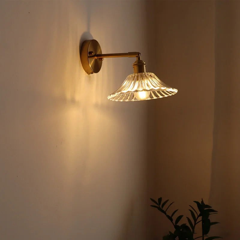 DecorBites™ LED Glass Wall Lights Modern Decor for Bedroom Living Room Bar Balcony.