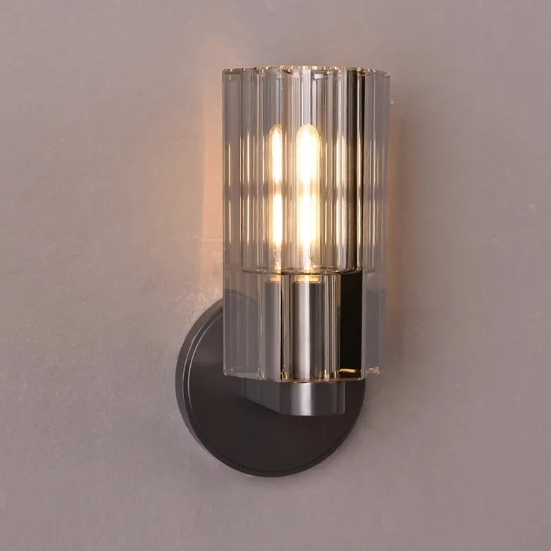 DecorBites™ Bronze Copper Crystal Wall Lamps Luxury Lighting Fixture for Aisle Bedside Decor.