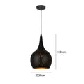 DecorBites™ Black Nordic Industrial Pendant Light Chandelier Retro Decor E27 Dining Kitchen Lamp