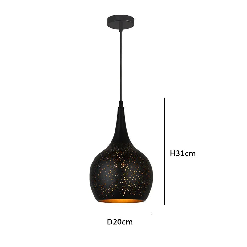 DecorBites™ Black Nordic Industrial Pendant Light for Resturant Chandelier and Kitchen Decor