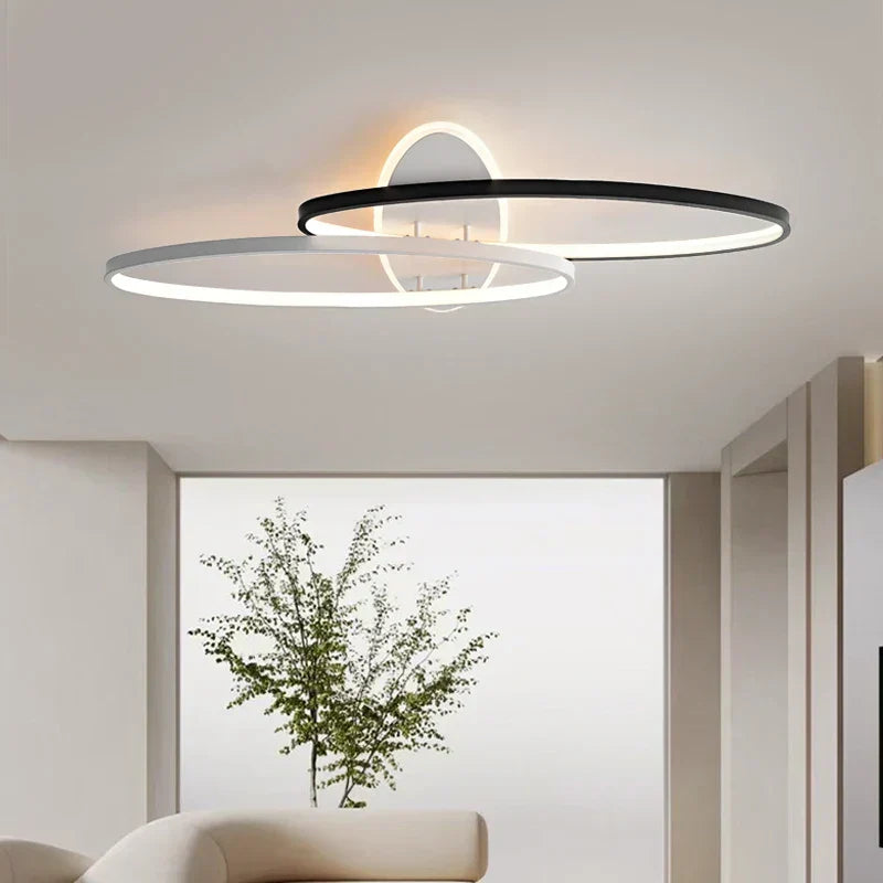 DecorBites™ LED Rectangular Chandelier Art Ceiling Light for Living Room Bedroom
