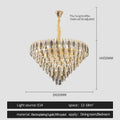 DecorBites™ Crystal Chandelier: Elegant Small Duplex Living Room Loft Hotel Lobby Staircase Lighting
