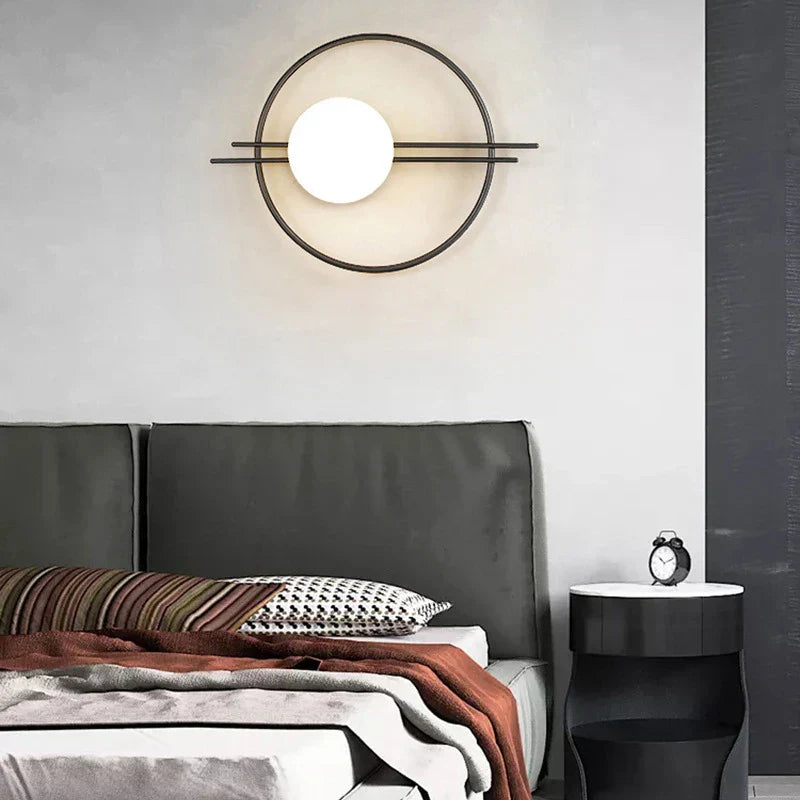 DecorBites™ LED Glass Ball Wall Sconce for Bedroom Living Room - 9W G9 Bulb