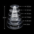 DecorBites™ 6/4 Tier Macaron Tower Stand Cake Display for Wedding Birthday Baby Shower