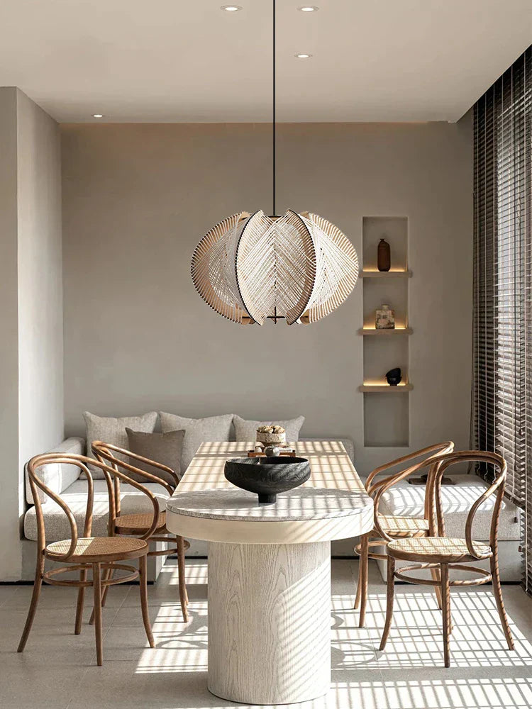 DecorBites™ Handmade Rattan Pendant Lamp for Seaside Homes & Resorts
