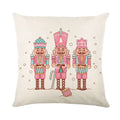 DecorBites™ Christmas Santa Claus Linen Pillowcase - Sofa Cushion Cover, Decorative Living Room Pillow Cover