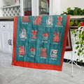DecorBites™ Cat Gauze Hand Towels - Set of 4 | 100% Cotton, 35*40cm | Bathroom & Kitchen Essentials