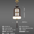 DecorBites™ Chinese Lantern Chandelier: Classic Living Room Tea House Retro Lighting Fixtures