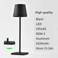 DecorBites™ Acrylic Crystal Art LED Table Lamp - Rechargeable Cordless Design