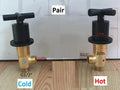 DecorBites™ Black Painting Water Control Valve for Bathtub Faucet Mixer Handle