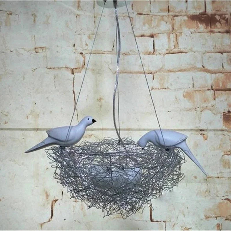 DecorBites™ Aluminum Wire Bird's Nest Pendant Lights for Bedroom Hallway and Restaurant