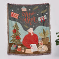 DecorBites™ Christmas Tree Knitted Throw Blanket