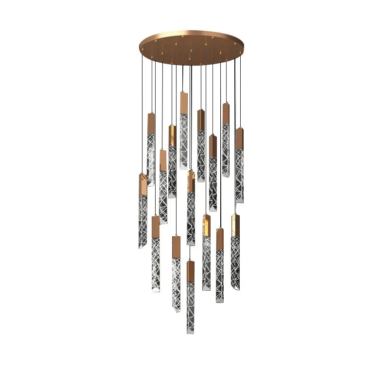 DecorBites™ Crystal Ceiling Pendant Lights - Adjustable, Elegant, Circular Design