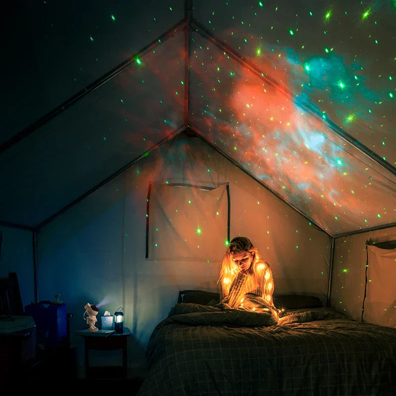 DecorBites™ Astronaut Projector Starry Night Light Kids Room Decor Bedroom Party Star Lamp