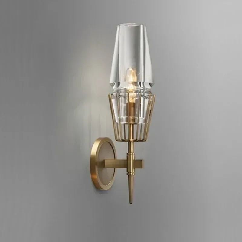 DecorBites™ Crystal double head bedside table lamp for modern luxury living spaces.