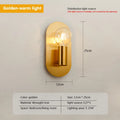 DecorBites™ Contemporary Gold LED Wall Lamp for Luxurious Home Lighting