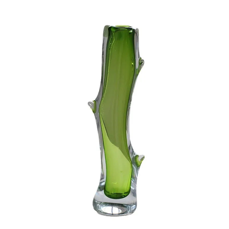 DecorBites™ Glass Vase Branch Fork Shape Thick Bottle Floral Arrangement Terrarium