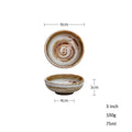 DecorBites™ Ceramic Seasoning Sauce Dish - Retro Kitchen Tableware