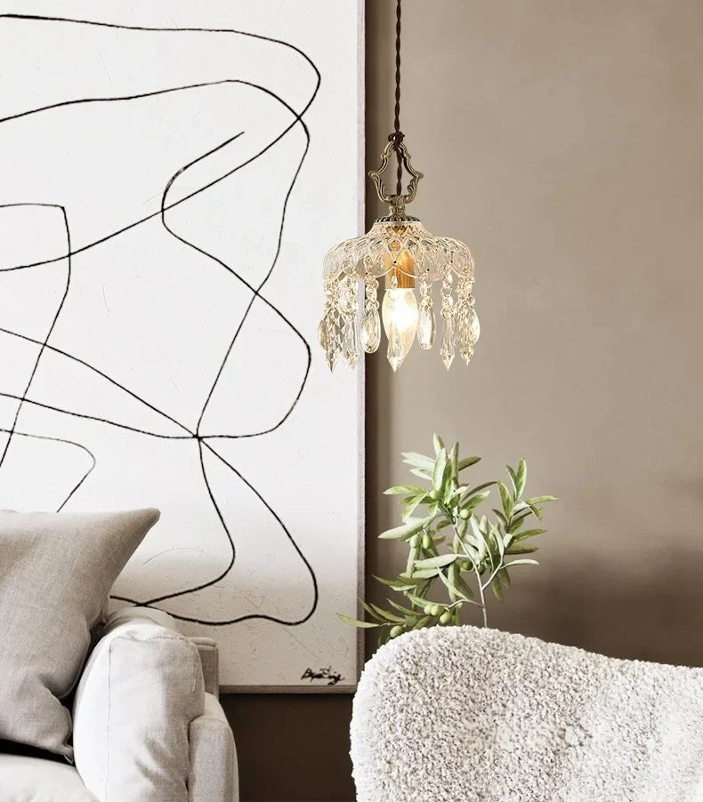 DecorBites™ Crystal LED Ceiling Light - Modern Style for Bedroom, Living, Dining Room